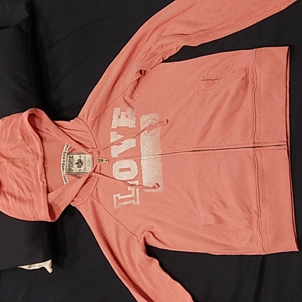Pink victoria secret hoodie medium peach color